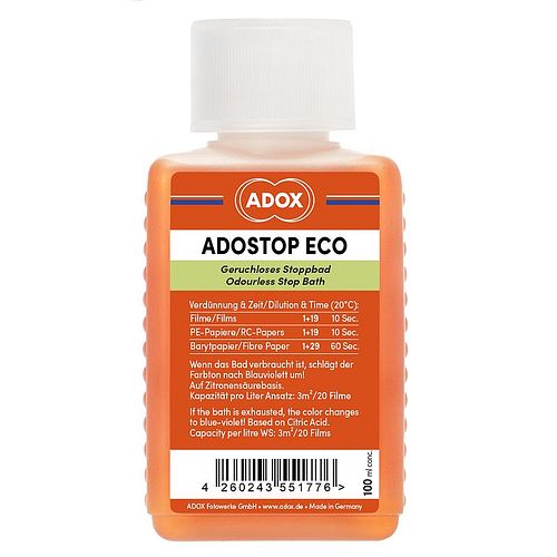 ADOX Adostop Eco Stoppbad mit Indikator, 100 ml