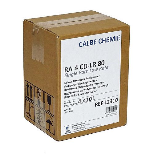 CALBE RA-4 Farbentwickler-Reg. CD-LR 80 für 4x10 Liter