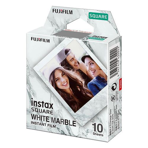 FUJI Instax SQUARE White Marble Film, 1x 10 Aufnahmen