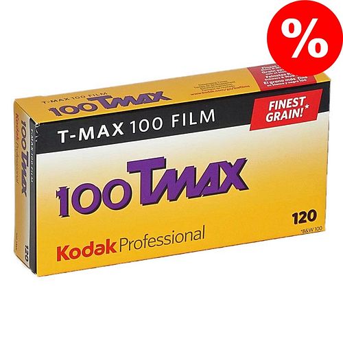 KODAK T-Max 100 (TMX) Schwarzweißfilm, 120, 5 Stück Aktionspreis