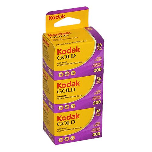 KODAK Gold 200 Negativ-Farbfilm, 135-36, 3er Pack