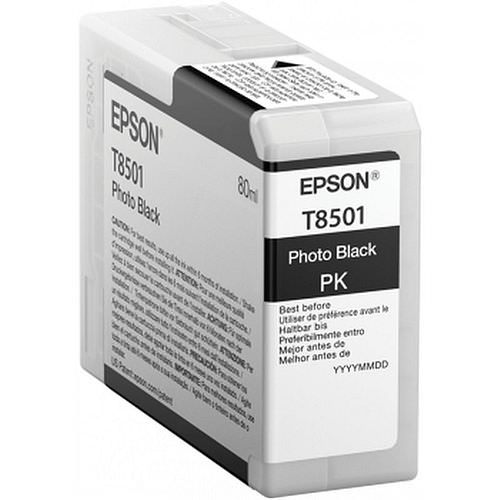 EPSON T8501 Tintenpatrone photo black 80ml für P800