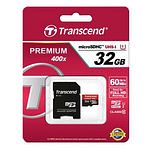 TRANSCEND Secure Digital microSDHC 32GB Class 10 m. Adapter